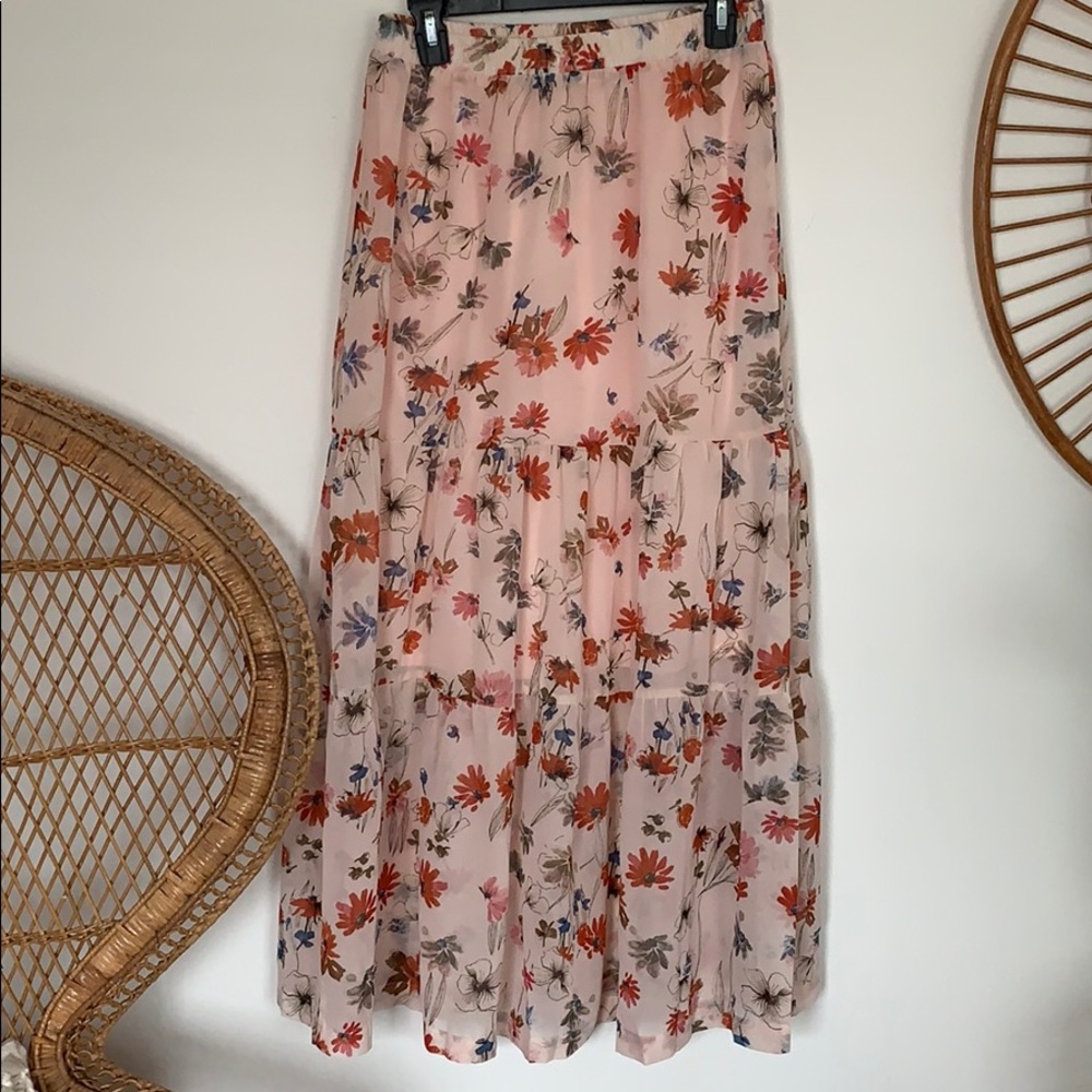 Floral maxi skirt